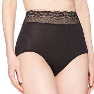 Warner's microfiber with lace brief panty size L
